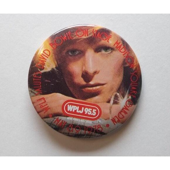 David Bowie Vintage Young Americans Tour Badge Button Pin Unused Pinback 1978 - Picture 4 of 4
